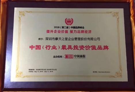 喜讯丨百达娱乐荣膺中国（行业）最具投资价值品牌
